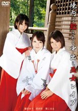 境内で犯される中出し巫女レイプ