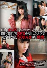 中年ナンパ男がホテル連れ込み、即尺即ヤリSEXを隠しカメラで完全収録、そのまんまAV発売。 Vol.1