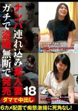 ダマで中出し ナンパ連れ込み素人妻 ガチで盗撮無断で発売 18