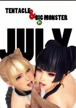Marie rose &amp; tentacle + Nyotengu &amp; big monster