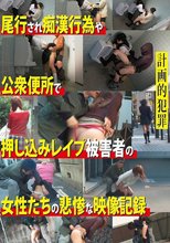 計画的犯罪 尾行され痴漢行為や公衆便所で押し込みレイプ被害者の女性たちの悲惨な映像記録