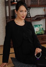 夫の遺影の前で謝罪絶頂しまくる未亡人
