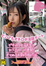 どこでもオチ○ポ淫語デート ゲキカワ女子大生とお下品ワード連発！オマぬるお散歩@渋谷