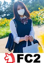 【無修正】幼さの残る色白清楚なFcup美◯女女子◯生・・・慣れない手つきで男性器を挟み込み揺れる美巨乳を堪能しながらゴム無し膣内射精＆口内射精！！