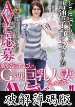 どこにでもいる普通の子育てママさんがドスケベな性欲を満たすためAVに応募 脱いだらすんごいGcup巨乳人妻だったのでAVデビュー！！ 岸上莉子 (破解薄碼版)
