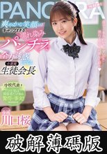 爽やかな笑顔とはギャップすぎる濡れ染みパンチラで全力誘惑してくる小悪魔生徒会長 川口桜 (破解薄碼版)